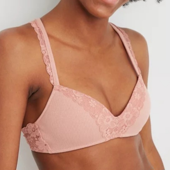 aerie Other - 💫AERIE REAL HAPPY WIRELESS PUSH UP RETRO LACE BRA SIZE 34B